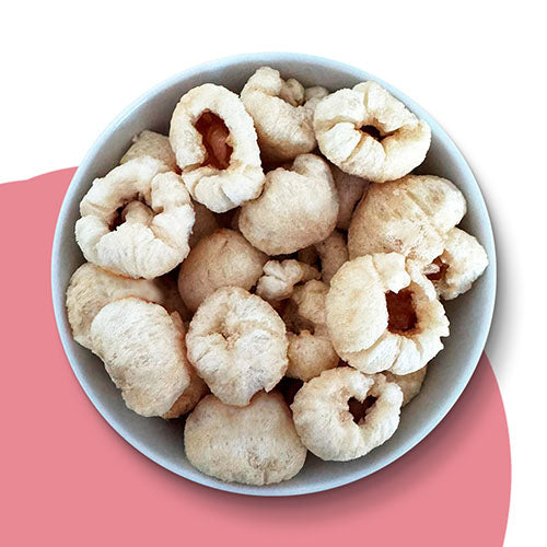 Gefriergetrocknete-Litchi-Schale