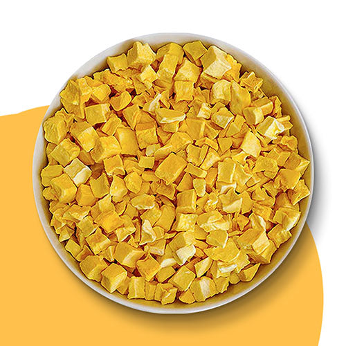 Gefriergetrocknete-Mango-Stuecke