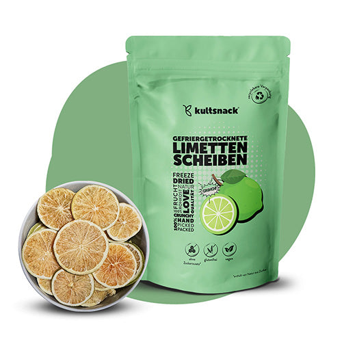Gefriergetrocknete-Limetten-Scheiben