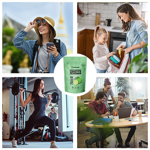 Gevriesdroogde limoenschijfjes