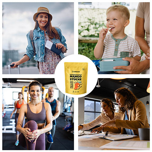 Gevriesdroogde mangostukjes