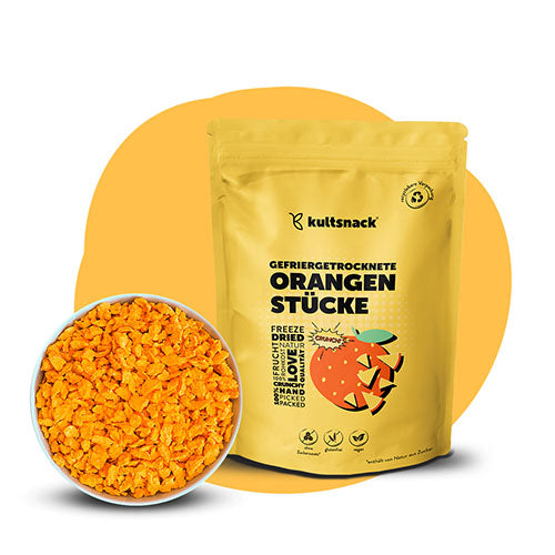 Gevriesdroogde sinaasappelstukjes