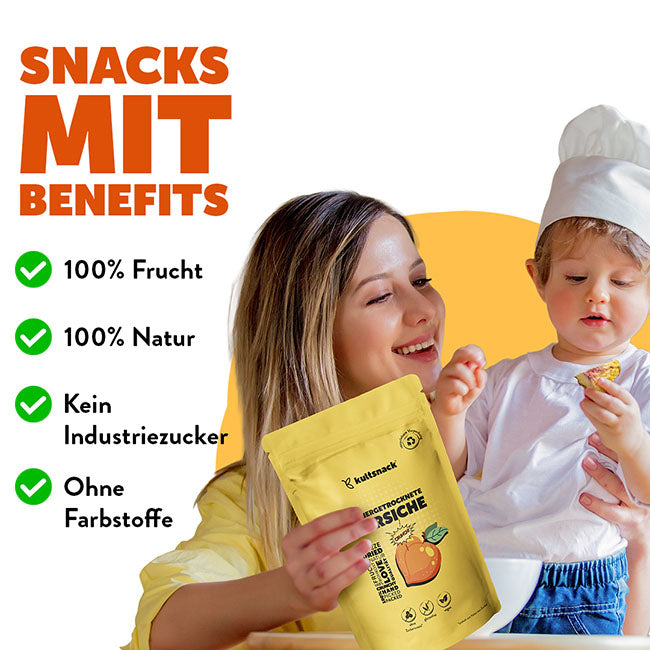 Gefrieretrocknete-Pfirsiche-Mama-mit-Kind