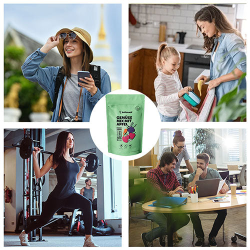 Gemengde groenten met appel