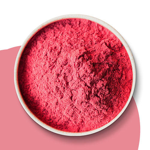 Super-Power-Pulver-gefriergetrocknete-Erdbeeren